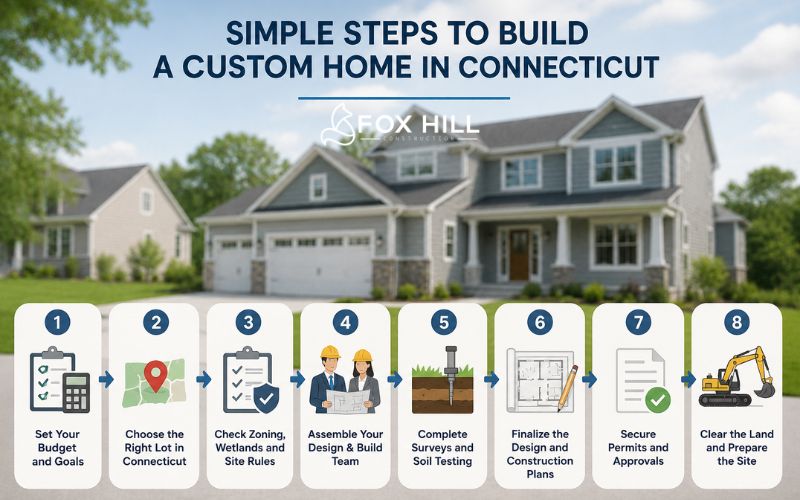 steps for Custom Home Building in CT